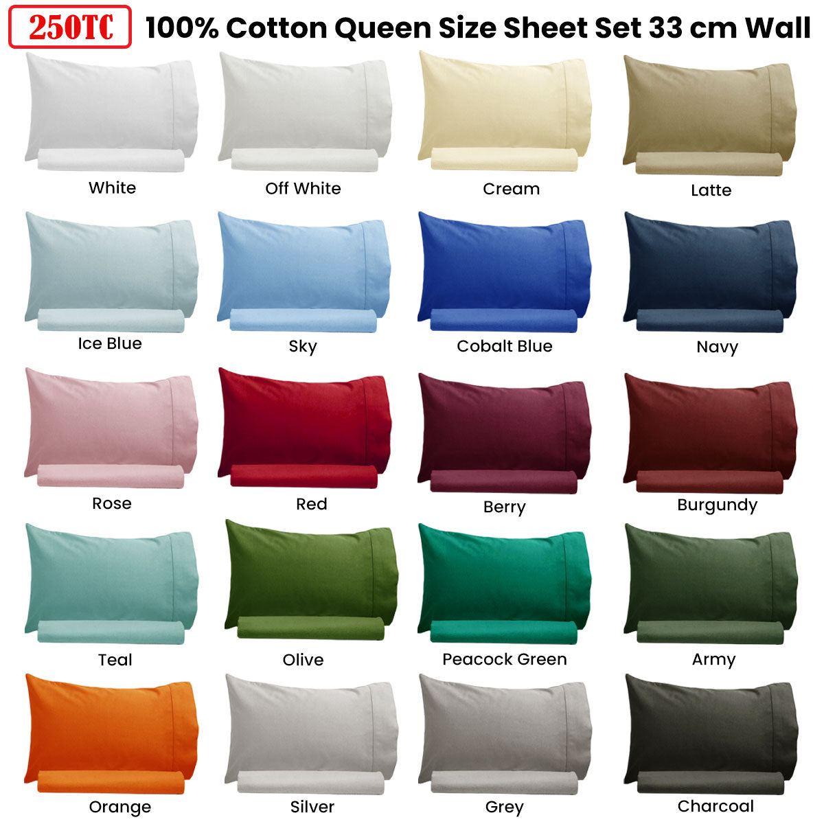 Artex 250TC 100% Cotton Sheet Set Single Teal